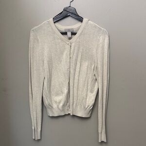 H&M Women's Beige Cardigan Sweater